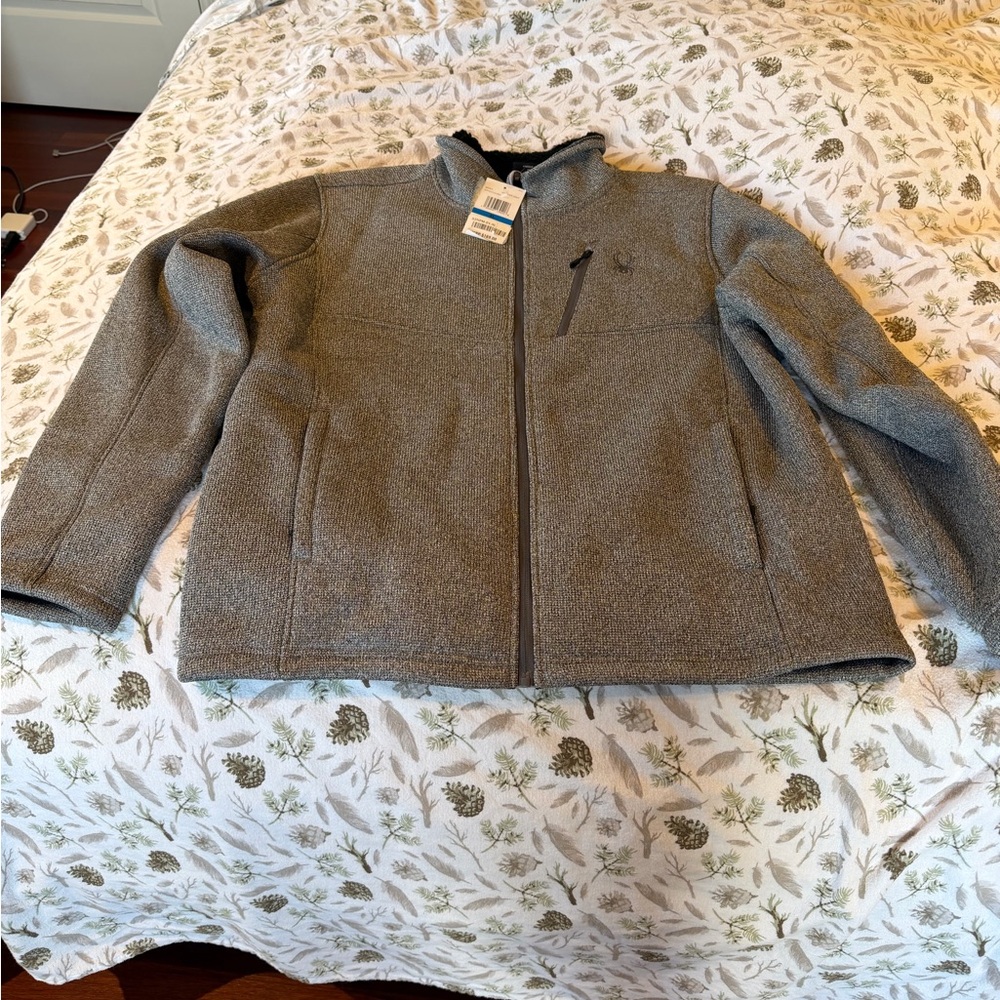 Spyder Gray Zip Up Sweater for Men